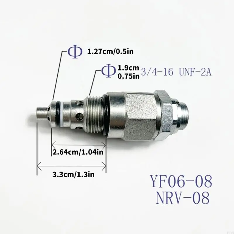 Precisions Type Overflow Valves YF06-08 วาล์วตลับไฮดรอลิกที่ดำเนินการโดยตรงสำหรับระบบบ้านอุตสาหกรรม P9YB