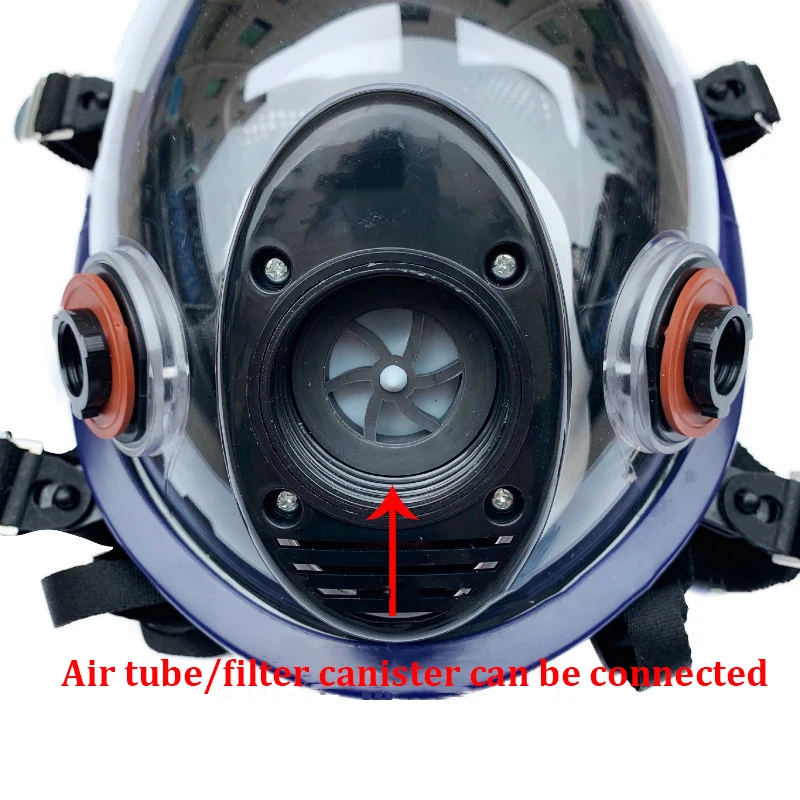 Multifunctional 6800 Gas Mask Ultra-Transparent Fully Sealed Protective Mask Industrial Spray Paint Nuclear Radiation Gas Mask