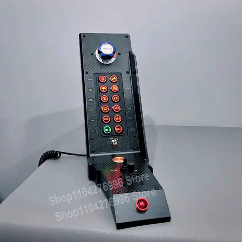 

PC Multi Functional control box SIM Racing Central Control Box Button Linkage Lever One Click Start Stop For Fanatec Logitech