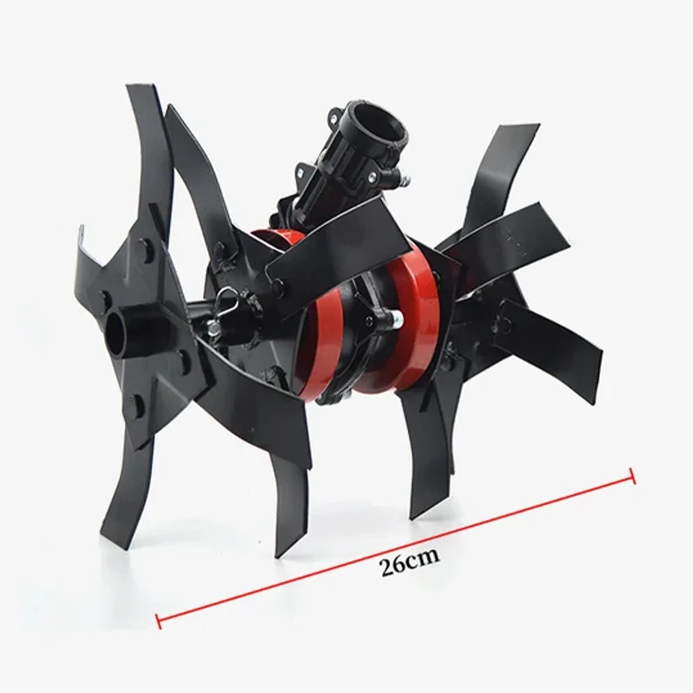 Mini Tiller Mower Loosening Wheels Rotary Cultivator Blade Assembly for Farm Garden Soil Tillage Agricultural Machinery Part