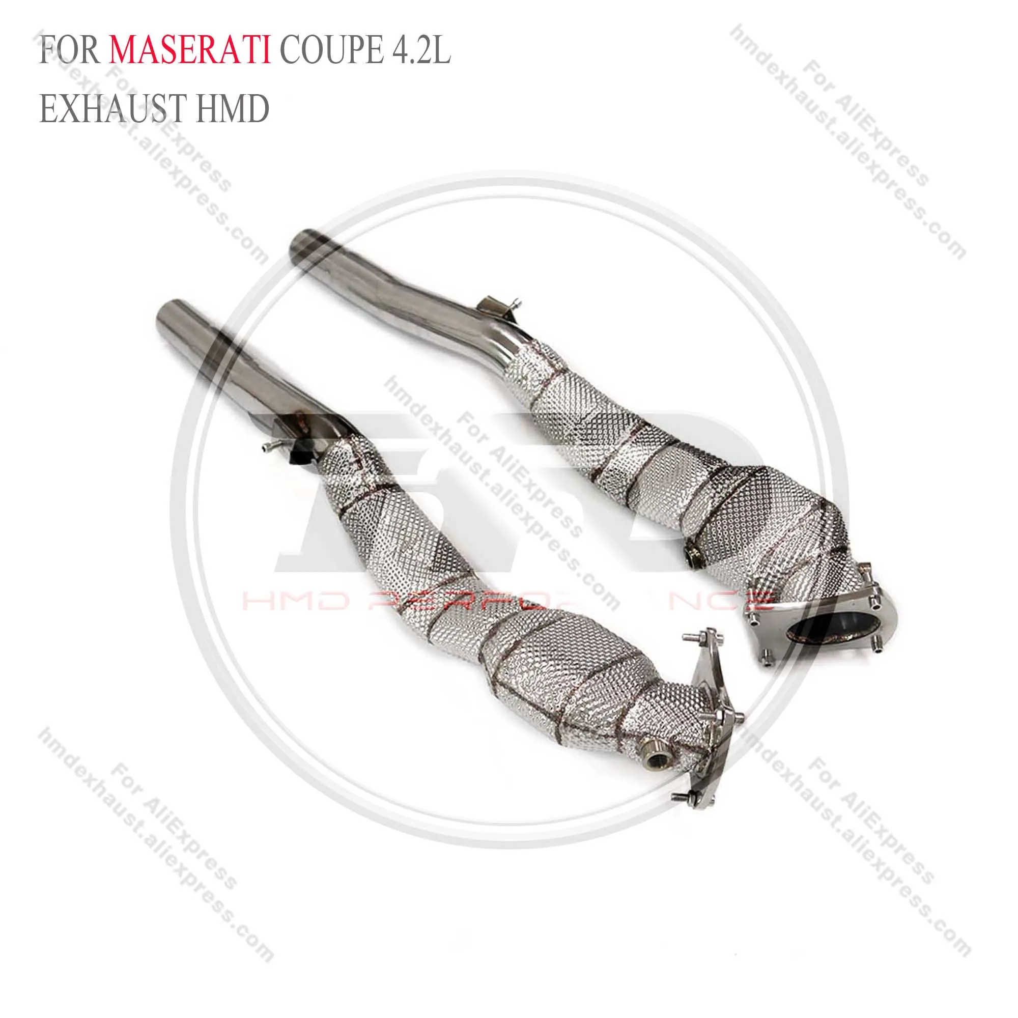 HMD أنبوب العادم المحفز عالي التدفق لمازيراتي كوبيه 4.2L أنابيب أداء السيارات نظام العادم اكسسوارات السيارات 🛫 #3