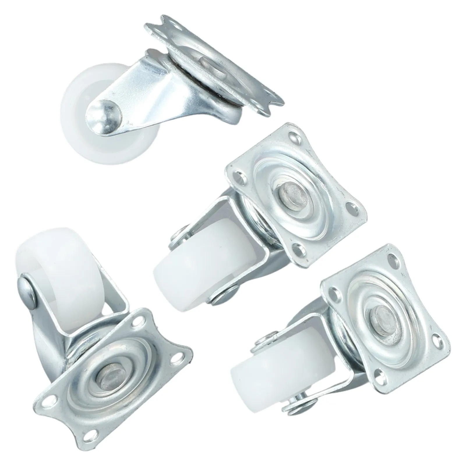 Parts Swivel Casters 250G 4/12pcs Bearing Wheels Mount Ball Stroller White/silver Warehouses Material Handling