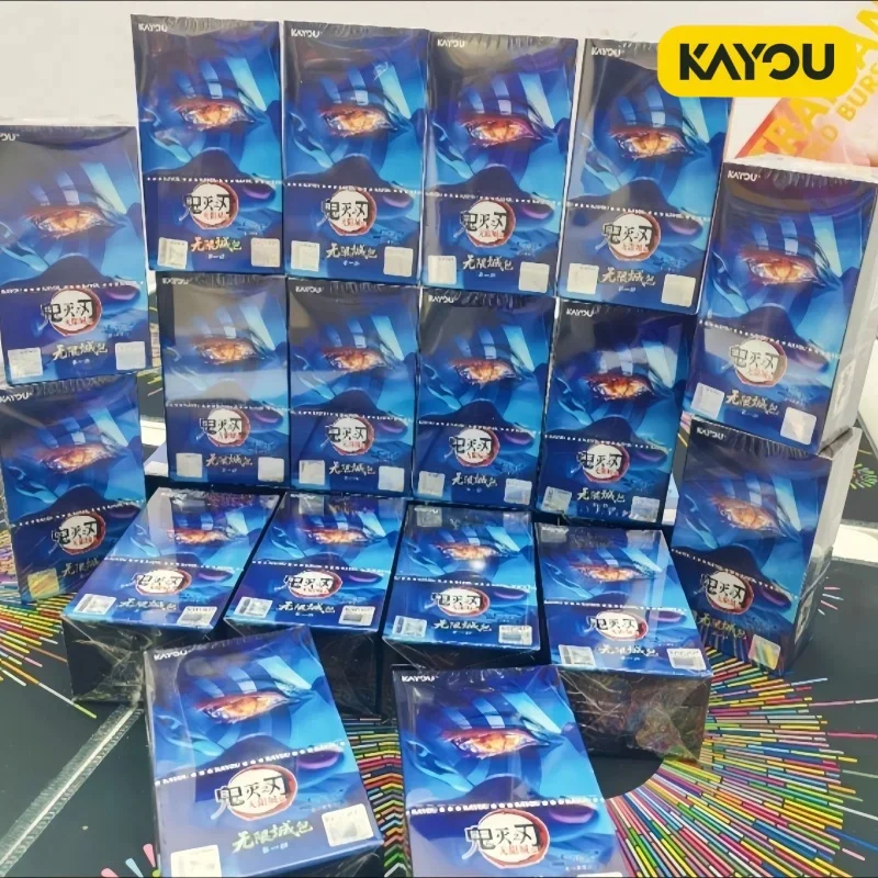 Kayou Demon Slayer Collection Cards Infinite City Vol 1 Blind Box Anime Character Trading Card Hobby Collectible For Anime Fans