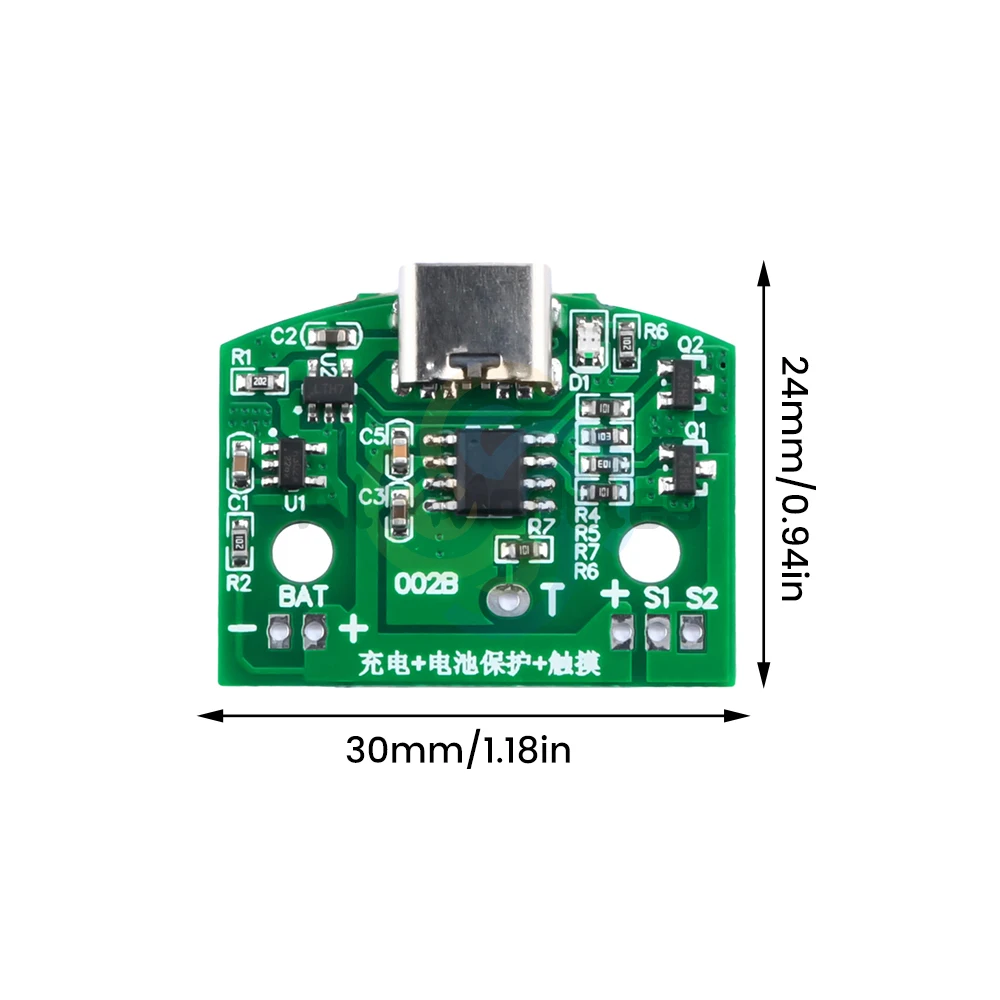 Lampa biurkowa typu C płytka Usb ładująca 3-biegowy bezstopniowy moduł sterujący lampka reagująca na dotyk Led z możliwością przyciemniania