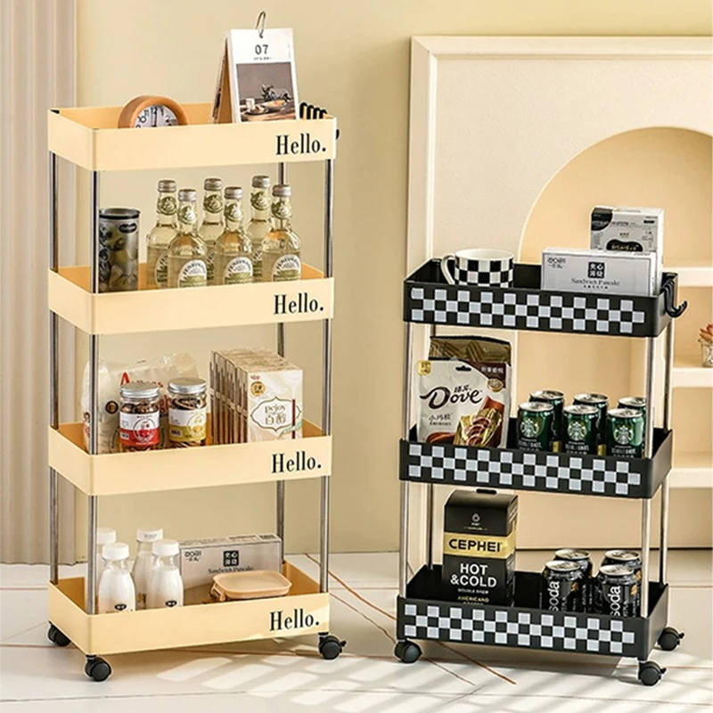 Trolley Storage Organization Kitchen Island Cart Kitchen Island Food Truck Bedroom Carro Plegable Con Ruedas Home Accessories