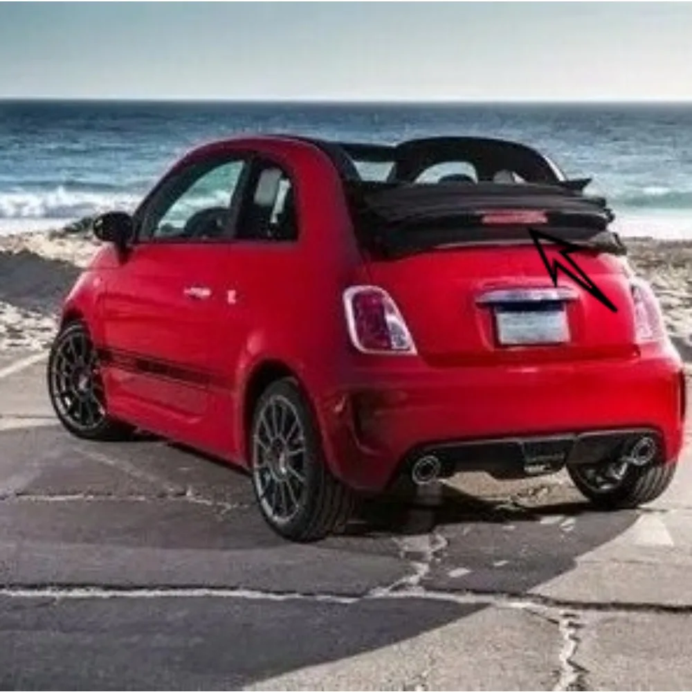 

For FIAT 500 500C 2009 2010 2012 2013-2018 Red LED Rear Third Brake Stop Light FWD 312 68140780AA Additional Tail Brake Lights