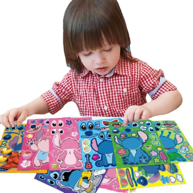 

Best-selling Cartoon Anime Stitch Toys Diy Jigsaw Puzzle Stickers in 9 Colors. Make Your Own Children's Jigsaw Puzzle Stickers