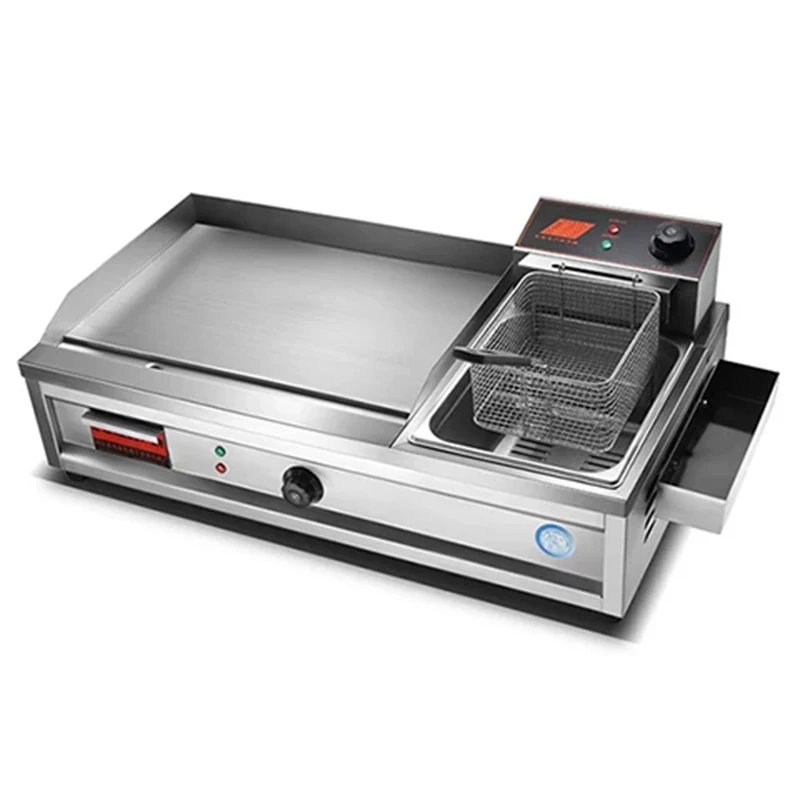 Multifunctional Home Electric Cooker Frying Pan + Deep Fryer in One; Multifunctional Oden Maker; Teppanyaki Grill; Noodle Cooker view 2