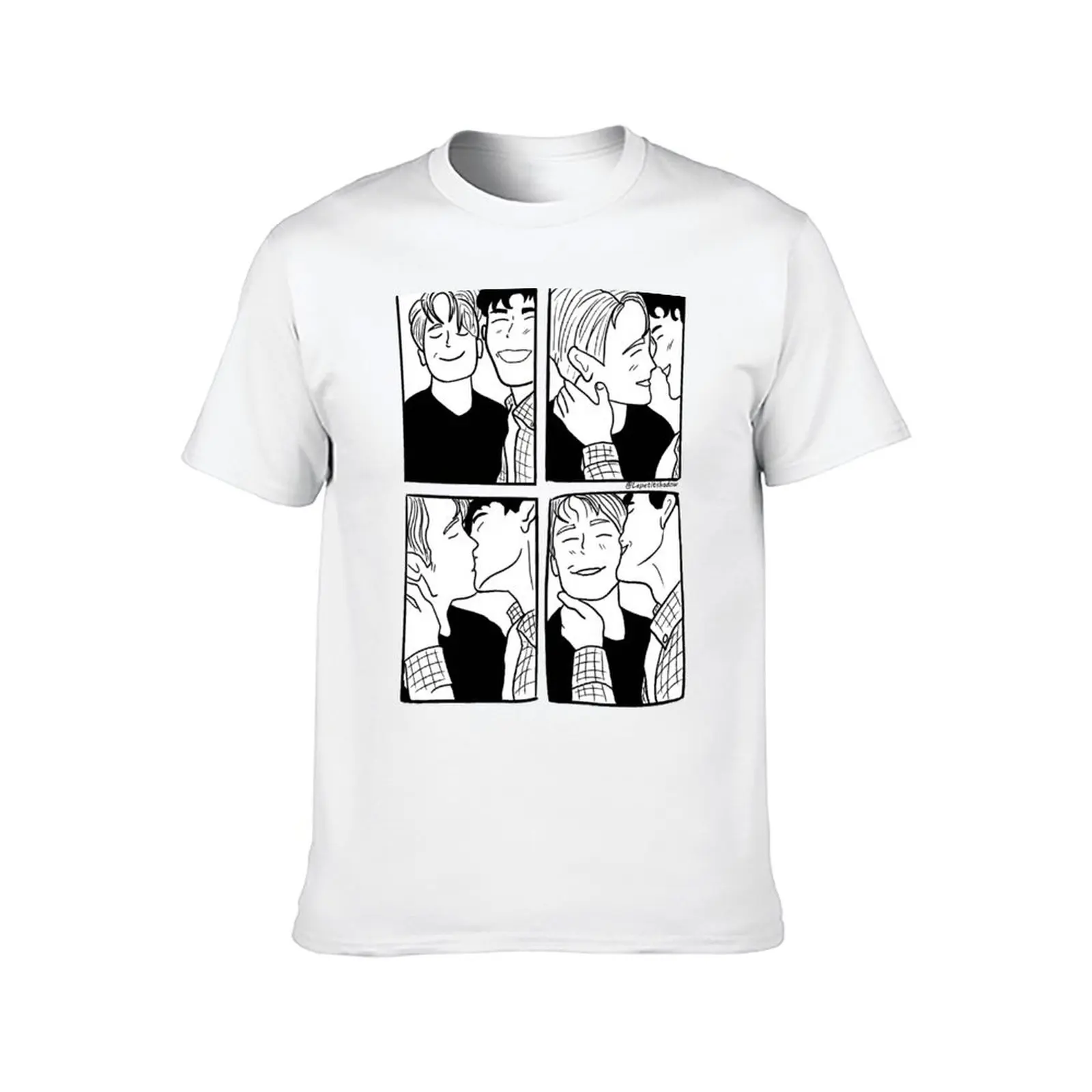 Heartstopper, Nick and Charlie Kissing Photobooth T-Shirt topping essential t shirt luxury t-shirt mens clothing