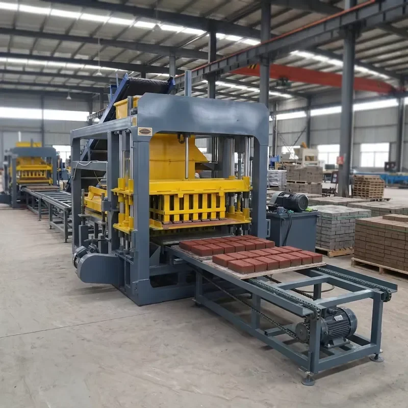 QT4-15 Hydraulic Automatic Paving Brick and Cement Brick Making Machine Solid Hollow Block Making Machine