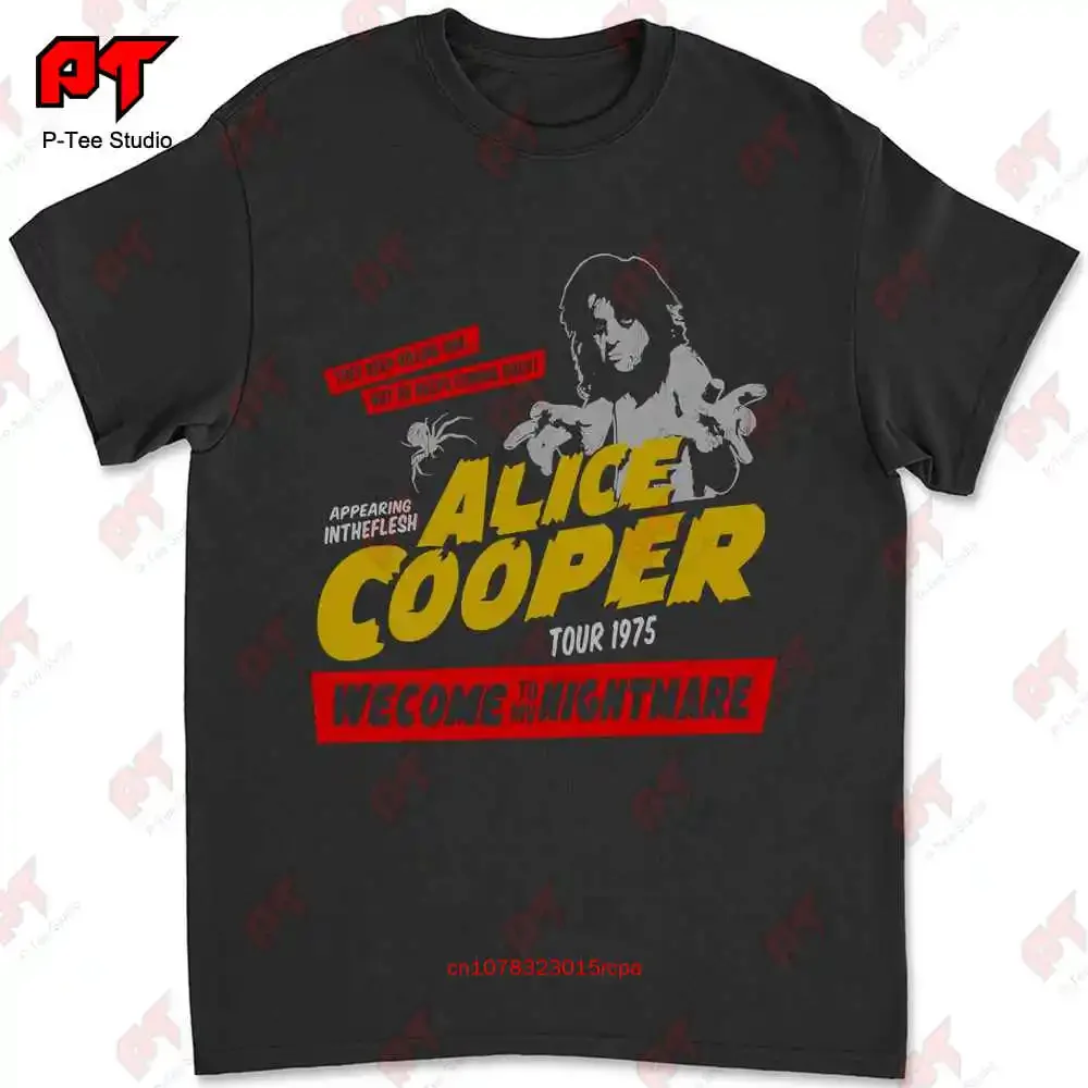 Alice Cooper Welcome To My Nightmare Rock Music T-shirt WUVA