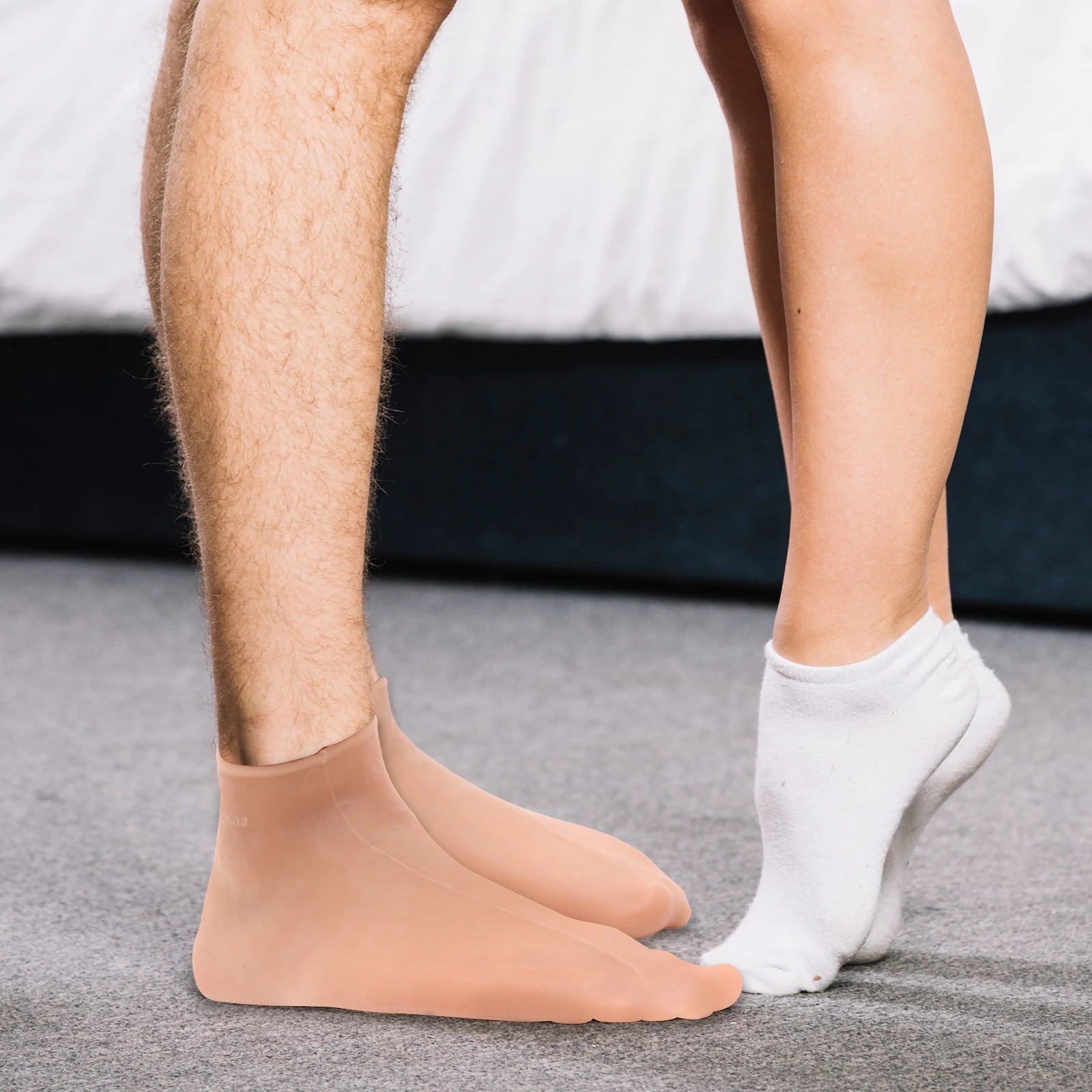 

2 пары отшелушивающих носков для ног, эластичные увлажняющие носки для спа-процедур, для лечения трещин и сухости кожи стоп, многоразовые