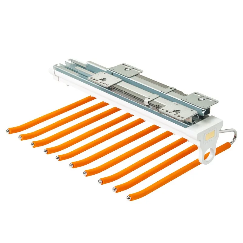 top mount retractable single double row trouser pull out damping pants rack multi color wardrobe storage hardware