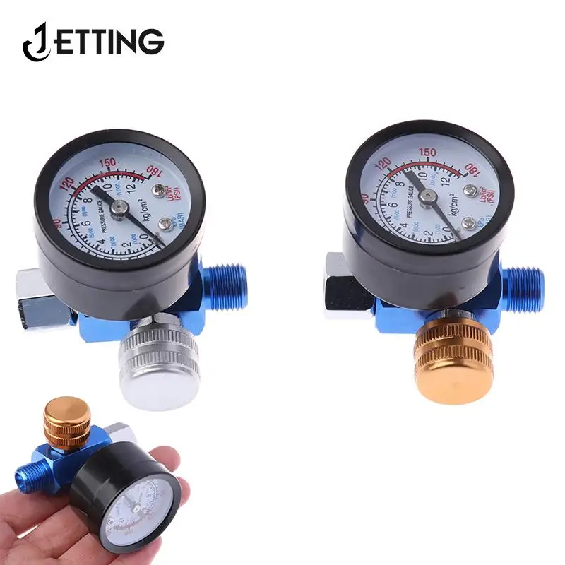 Air Pressure Gauge Regulator For Spray Gun 1/4NPT HVLP Spary Gun Regulator New