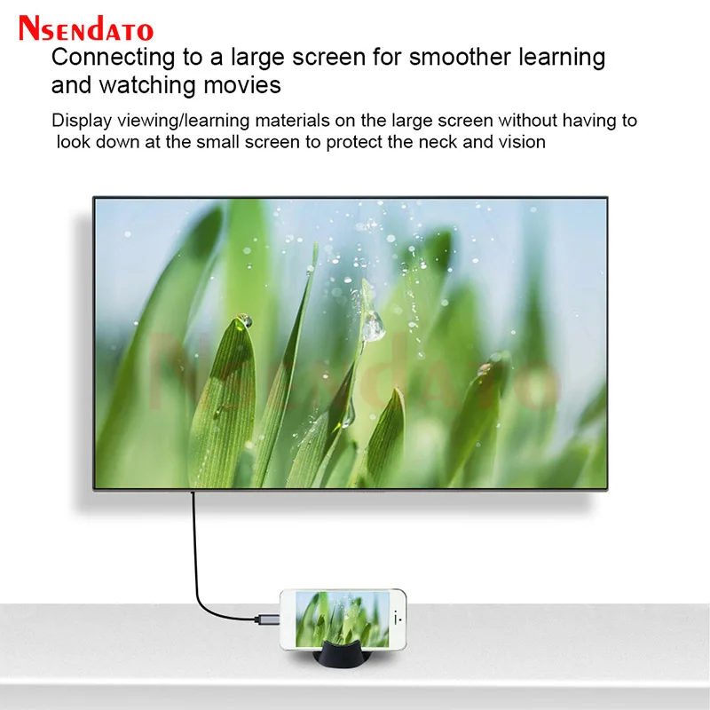 Adaptador de pantalla 4K L17 USB tipo C a HDMI, Compatible con pantalla con Cable para compartir TV, Dongle Stick para TV, iPhone 15, Cable de teléfono, Monitor de PC