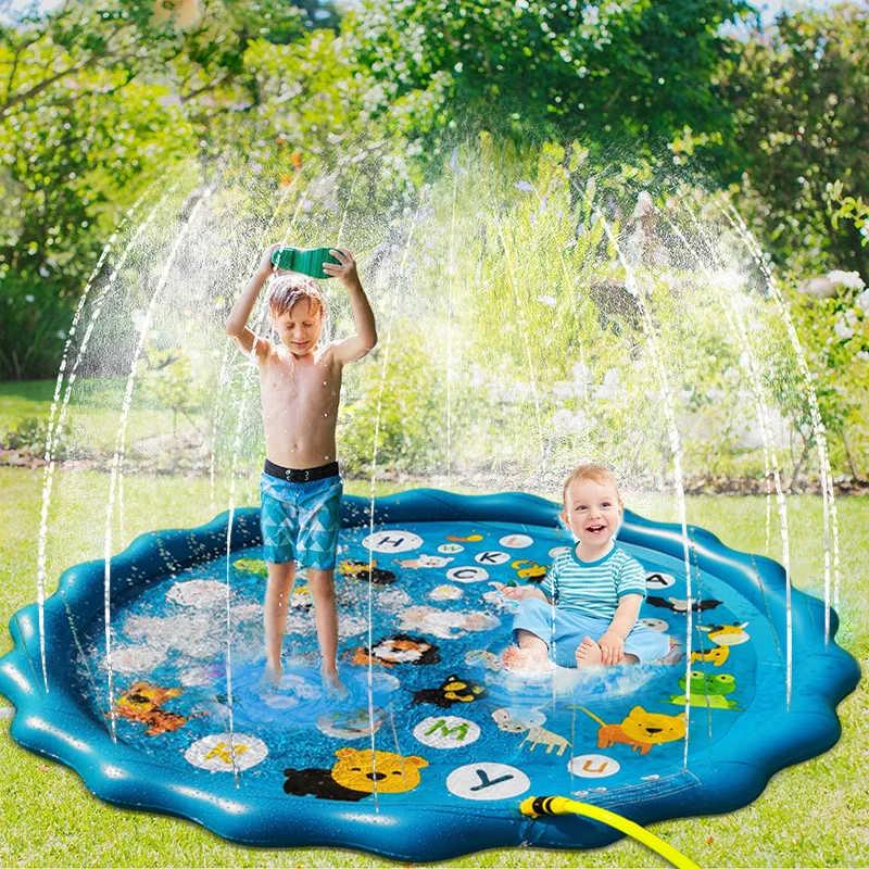 Children's Water Sprinkler Mat Beach Lawn Inflatable Water Sprinkler Mat Props