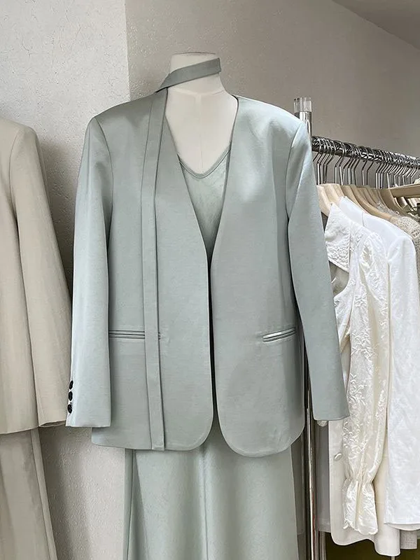 

Ele Glowing Women's Suit Jaet with Sa Spring Autumn 2025 New Arrival Lightweight Aosphere Sensation Ladies'