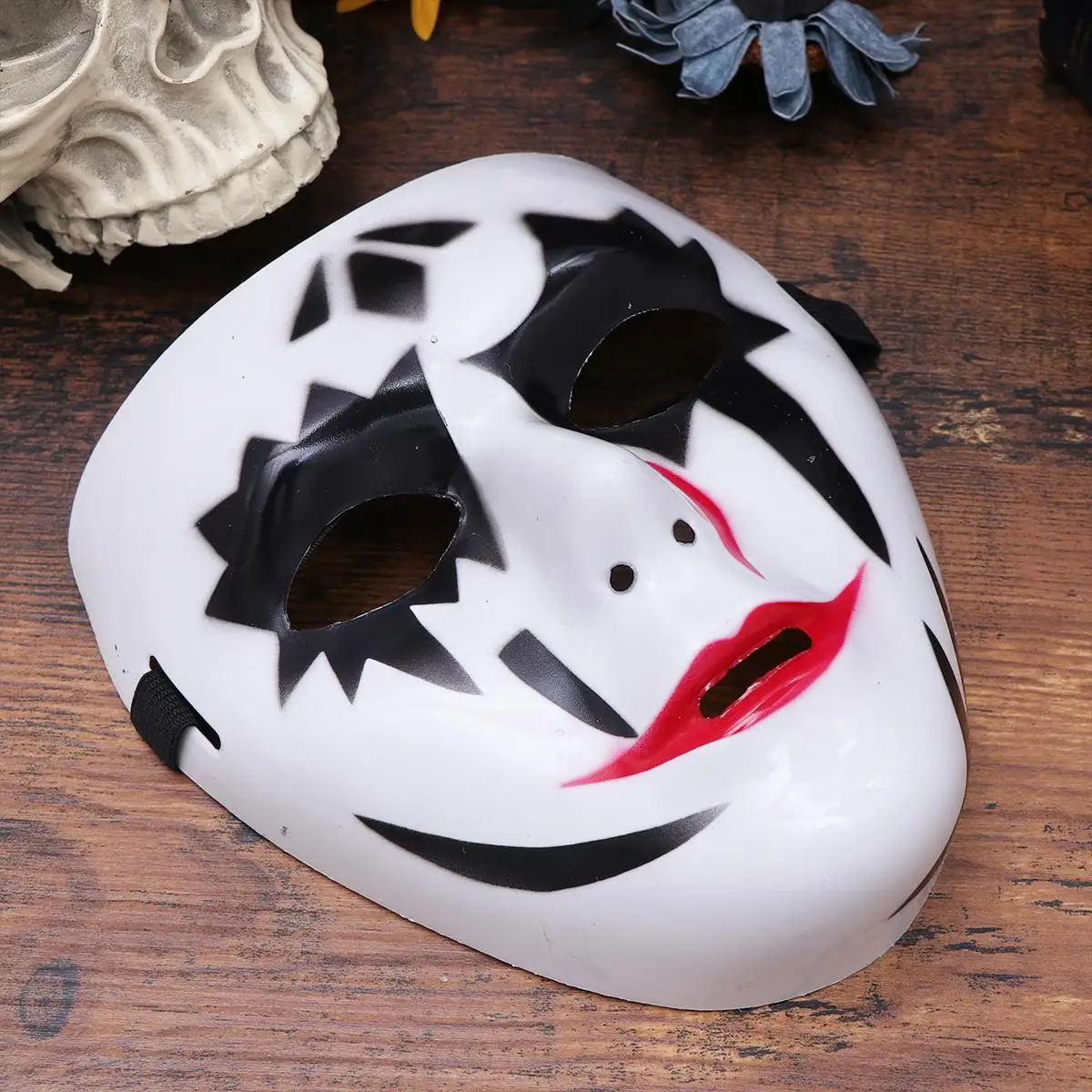 デスマスク ハロウィン コスチューム パーティー 快適な着用 マスカレード 小道具 ミステリー雰囲気 クリスマス コスプレ おもちゃ ほとんどの用途に適合