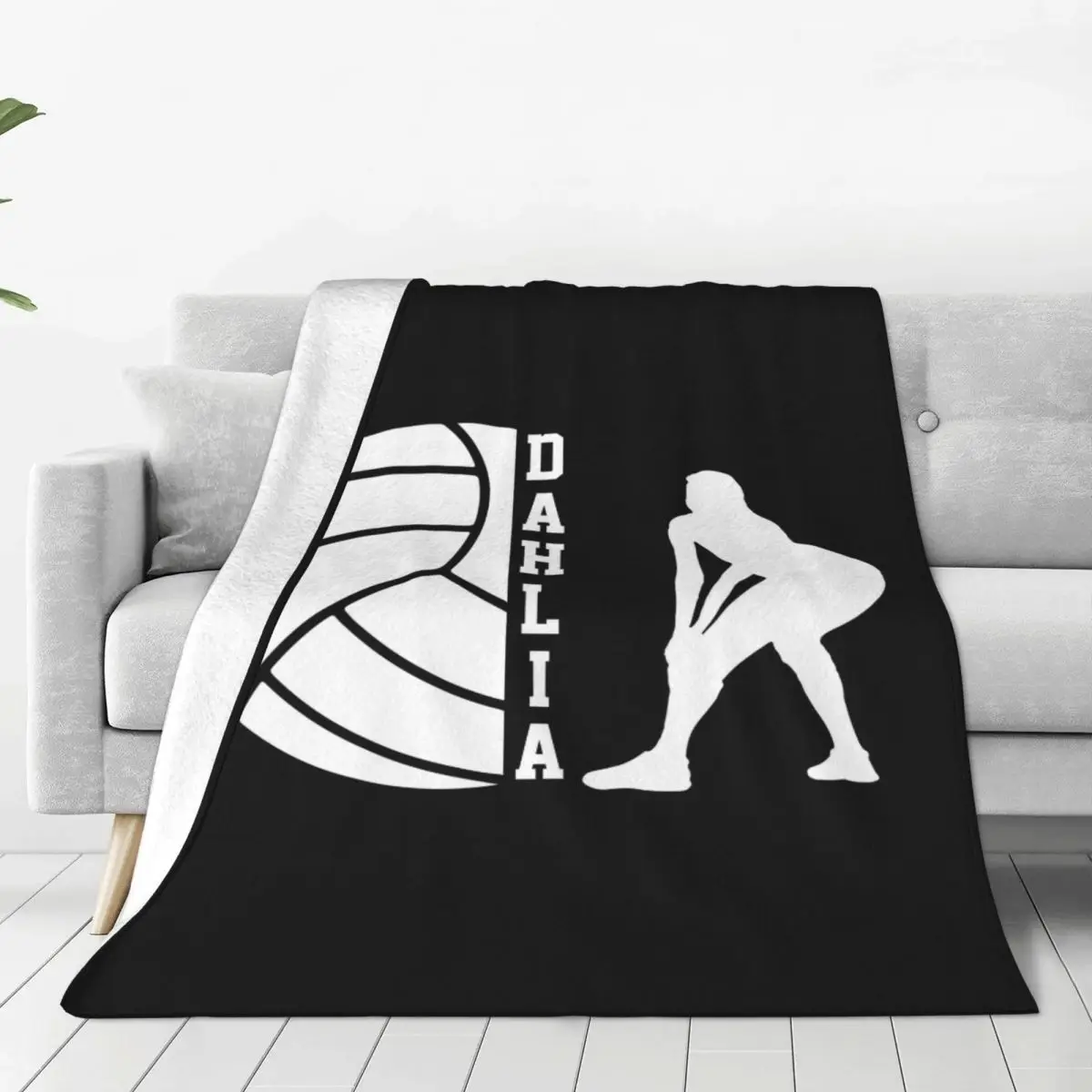 Volley Ball Blanket For Couch Graphic Flannel Fleece Blanket Gifts For Friend