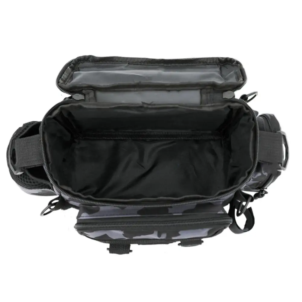 

Поясные сумки для рыболовных снастей, водонепроницаемый рюкзак для рыболовных приманок через плечо с держателем удочки, компактные сумки для рыбалки, кемпинга на открытом воздухе