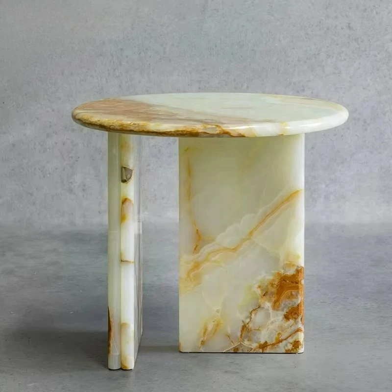 Hochwertiger, luxuriöser runder Couchtisch für Wohnzimmermöbel