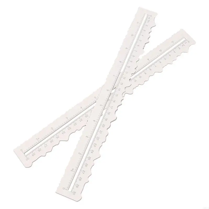 G8TA Metal Paper Paper Porting Ruler с зубчатыми краями