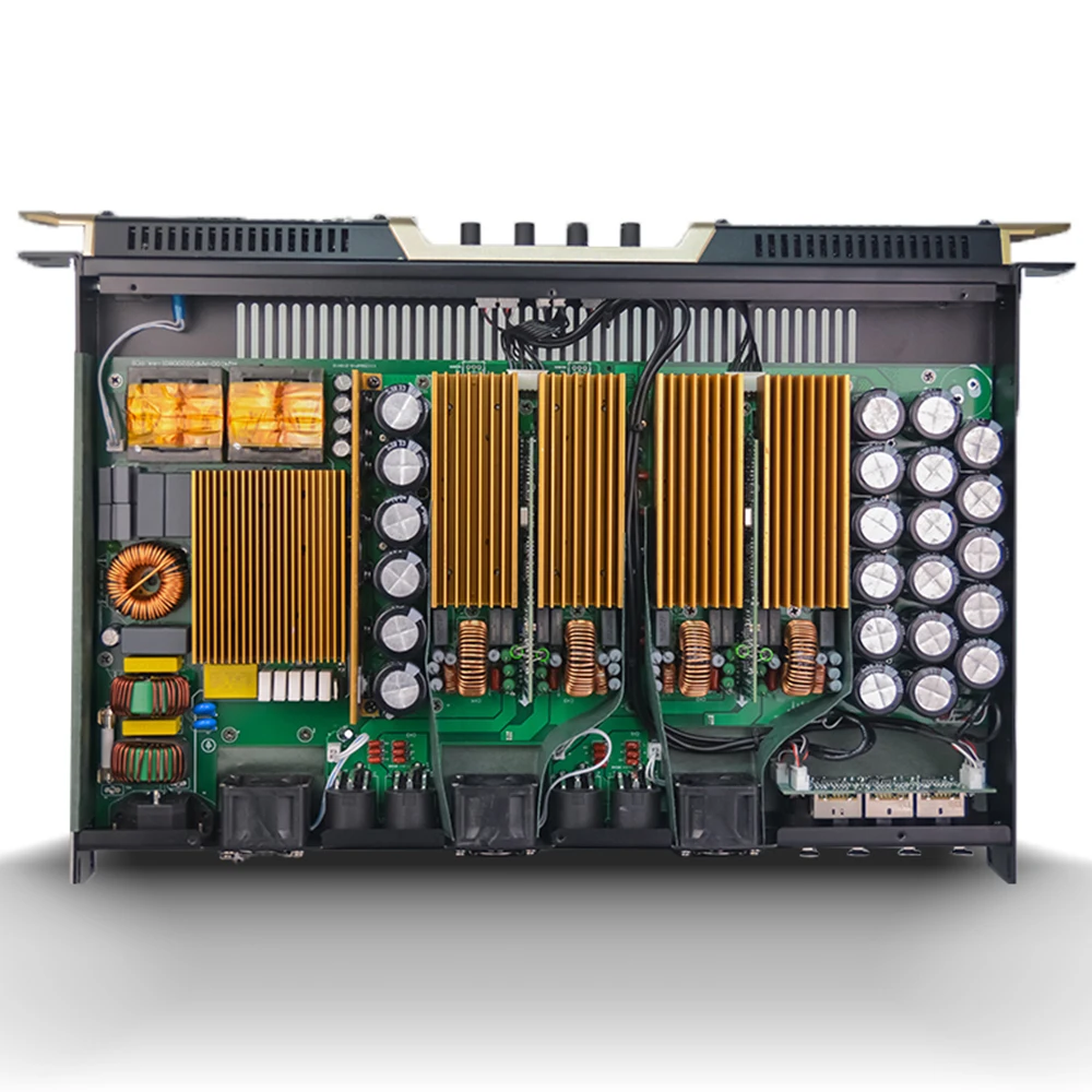 Paulkitson P410 4Channel Professional Digital Power Amplifier 1000W Class D Audio Amp DJ Subwoofer For Karaoke Stage Performance