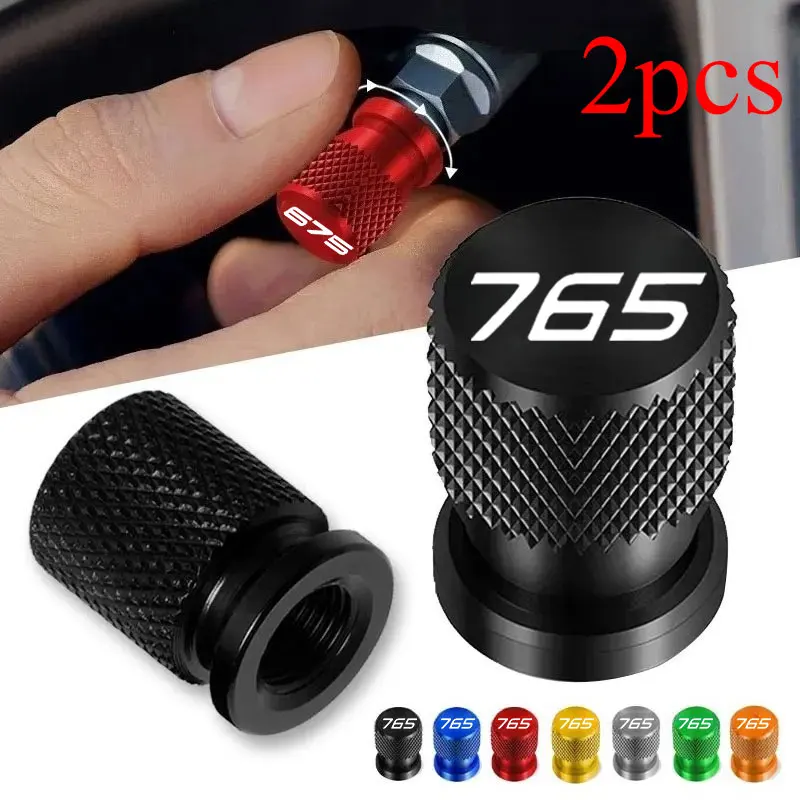 Motorcycle Accessories CNC Tire Valve Stem Cap Cover Plugs For Triumph Street Triple 765 RS /S/R 675 daytona Trident 660