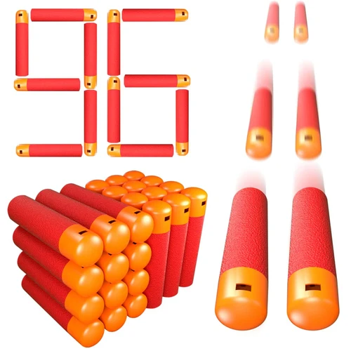 Nerf Mega Guns와 호환되는 메가 다트 리필 팩, N-Strike Mega 시리즈용 범용 메가 팩 리필 총알, 36PCs, 9.5cm 