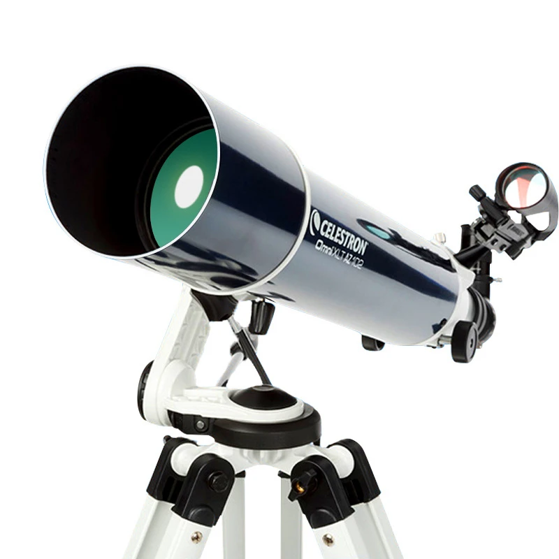 Celestron-Professional Refractor Astronomical Telescope, XLT 102 AZ F6, XLG-4, Equatorial Mount, StarBright XLT Coted