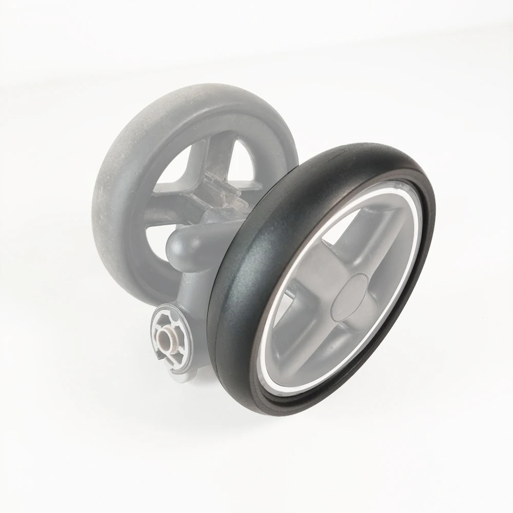 Custom Tire For Maxi Cosi Lara 2 Front Wheel Quick Install PU Tubeless Tyre Cover Baby Pushchair Replacement Accessories