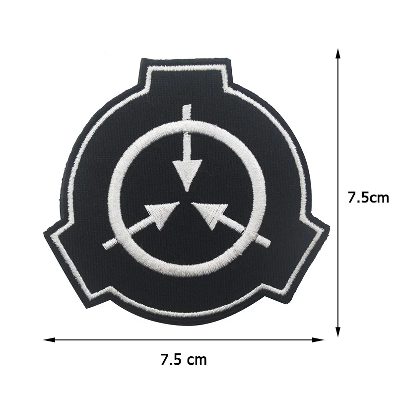 SCP Foundation Logo Embroidery Patch Supernatural Lovers Reflective Armband Badge Applique For Jacket Jeans Hat Backpack Clothes