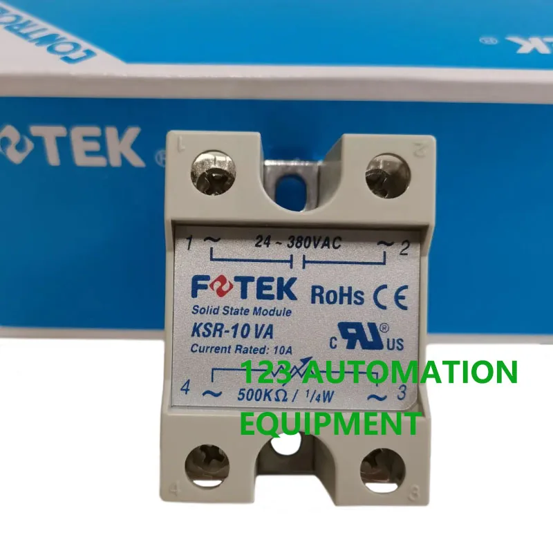 Authentic New FOTEK KSR-10VA 25VA 40VA 50VA 75VA 10VA-H 25VA-H 40VA-H Single Phase Solid State Relay SSR Modul