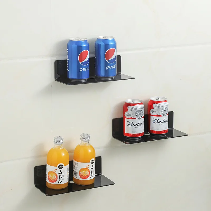 Toilet Sink Bathroom Cabinet Layered Wall Hanging Rack Non Perforated L-shaped Flat Board Bathroom Wall Storage Rack