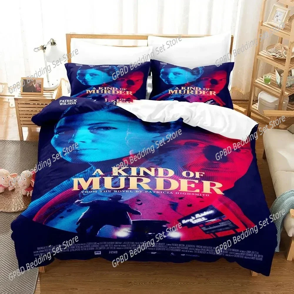 3D Print TV A Kind of Murder Comfortable Duvet Quilt Cover Pillowcase Bedding Set Children Bedroom Decoration Home Textile