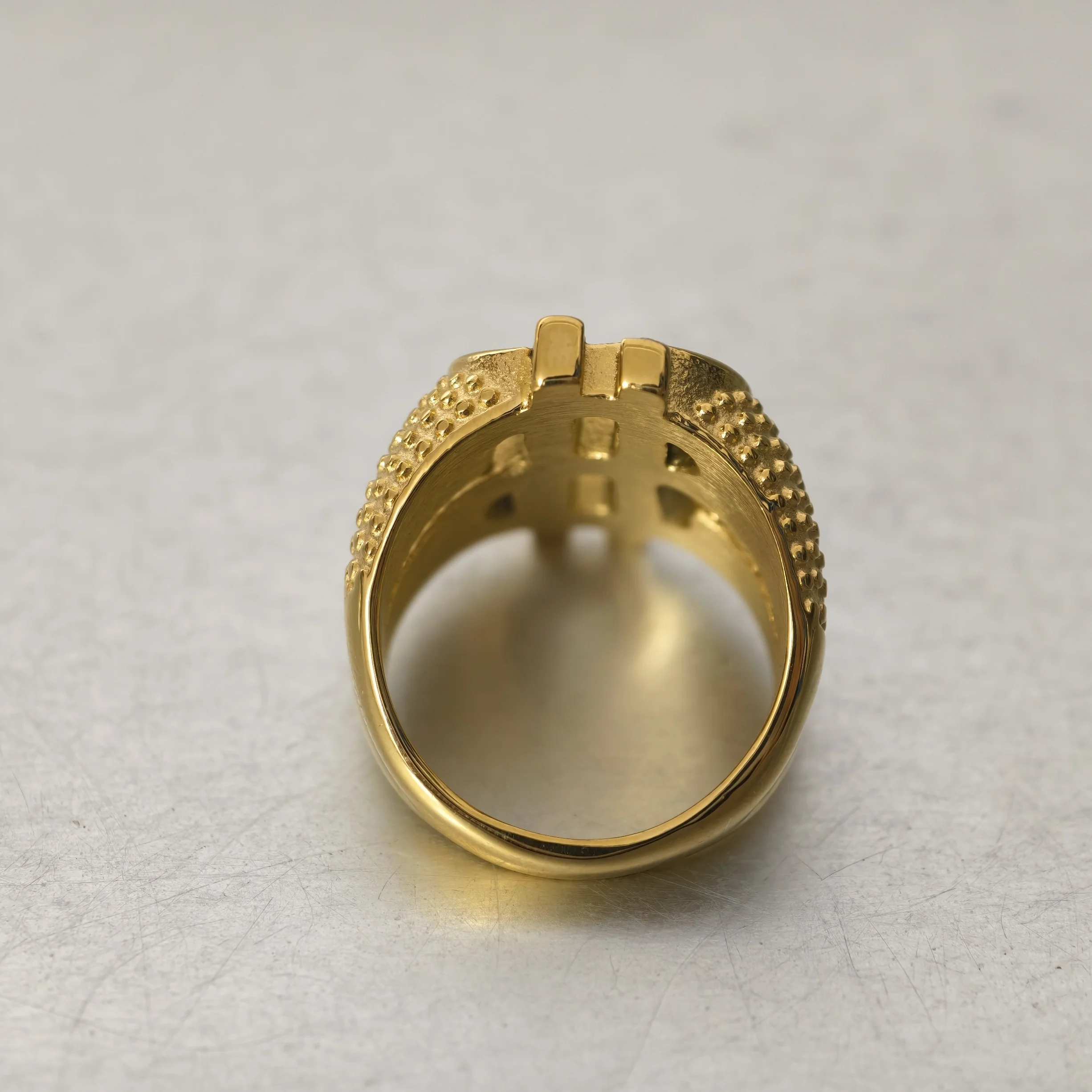 Neue Hip Hop Iced Out Bling Geld Dollar Zeichen Ring Gold Farbe Edelstahl Big Rapper Ringe Für Männer Hippie Party Schmuck Geschenk