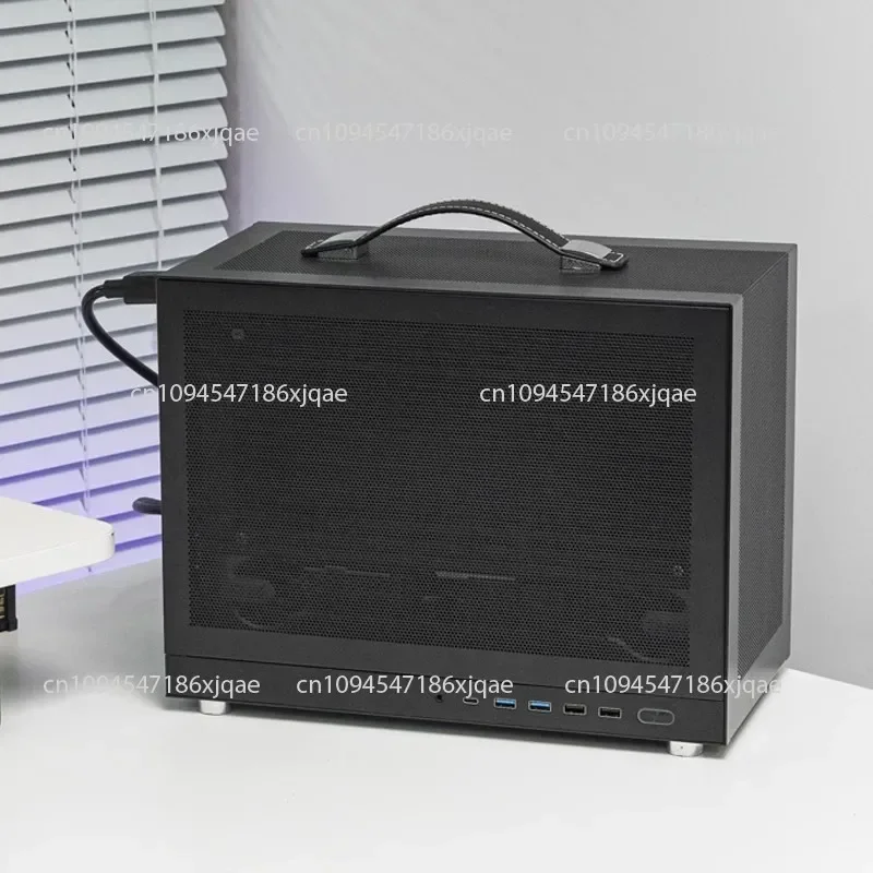 

G300 Portable Mini PC Case with Handle for MATX; Desktop Computer Case in MATX 541515