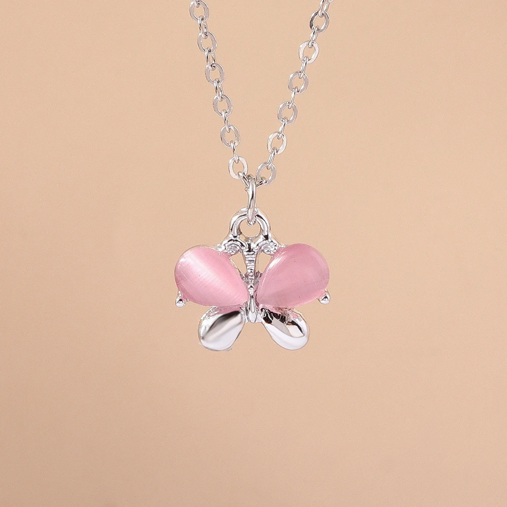Aihua Neue Mode Trendy Y2k Kristall Rosa Zirkon Herz Anhänger Halskette Für Frauen Mädchen Süße Bowknot Halskette Partei Schmuck – Detail 13