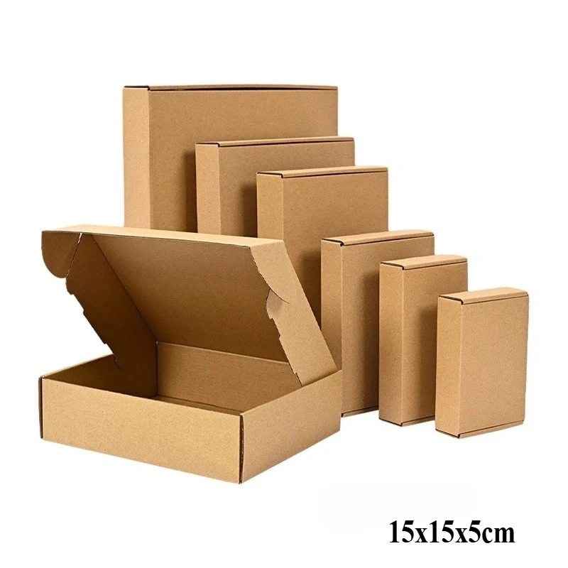 20/10PCS Golfkartonnen Doos Mailers, Bruin Kartonnen Verzenddoos Golfkarton Mailer Verzenddoos Kraftpapier Verpakking