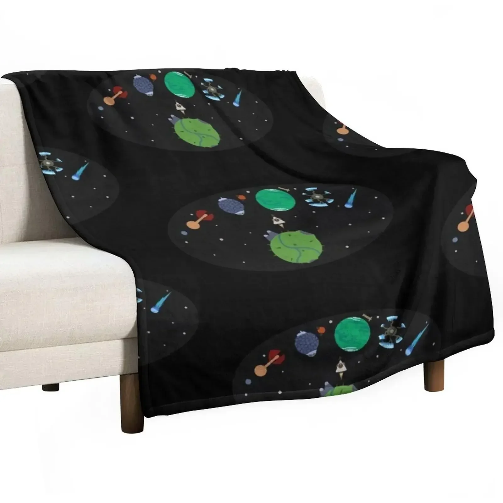 Outer Wilds Logo Throw Blanket Sleeping Bag Personalized Gift Blankets