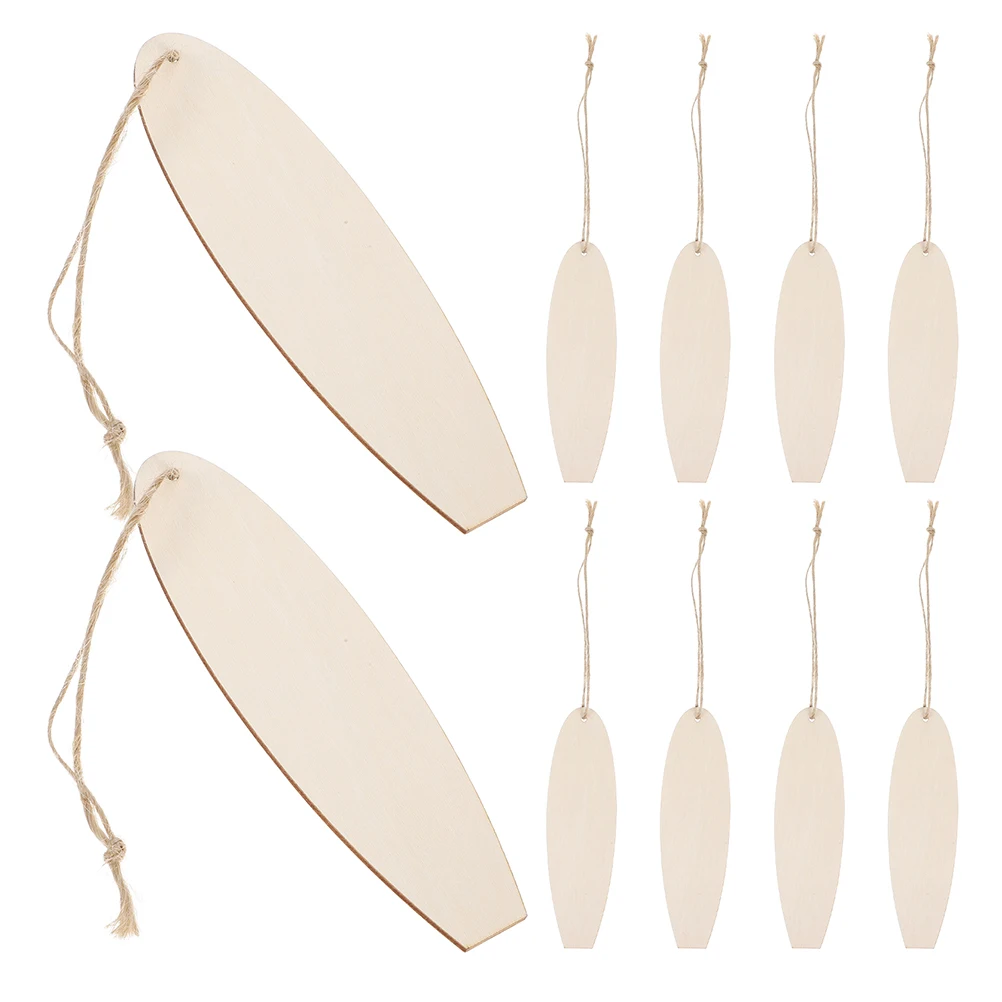 

20pcs Wooden Surfboard Hanging Ornament Handcrafted DIY Unfinished Cutouts Beach Theme Decor Farmhouse Decoration Wall Door