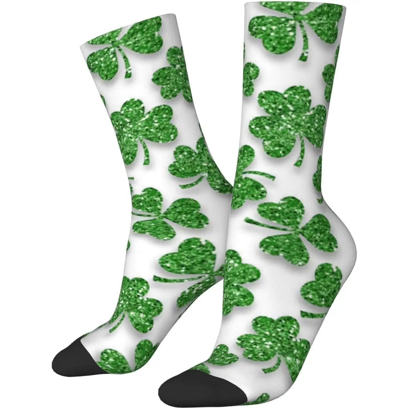 

Забавные новые носки, милые носки Lucky Green Shamrock, модельные носки в стиле Харадзюку, дышащие нескользящие спортивные носки в стиле ретро