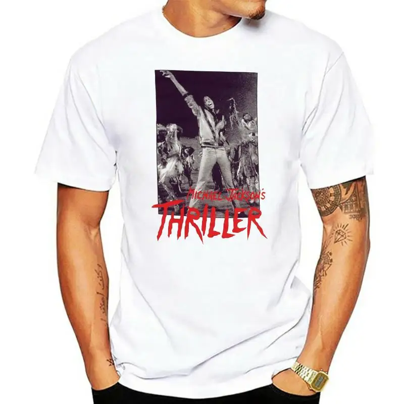 Michael Jackson Men's Thriller Dance Photo Graphic Music Video T-Shirt O Neck Shirt Plus Size T-Shirt