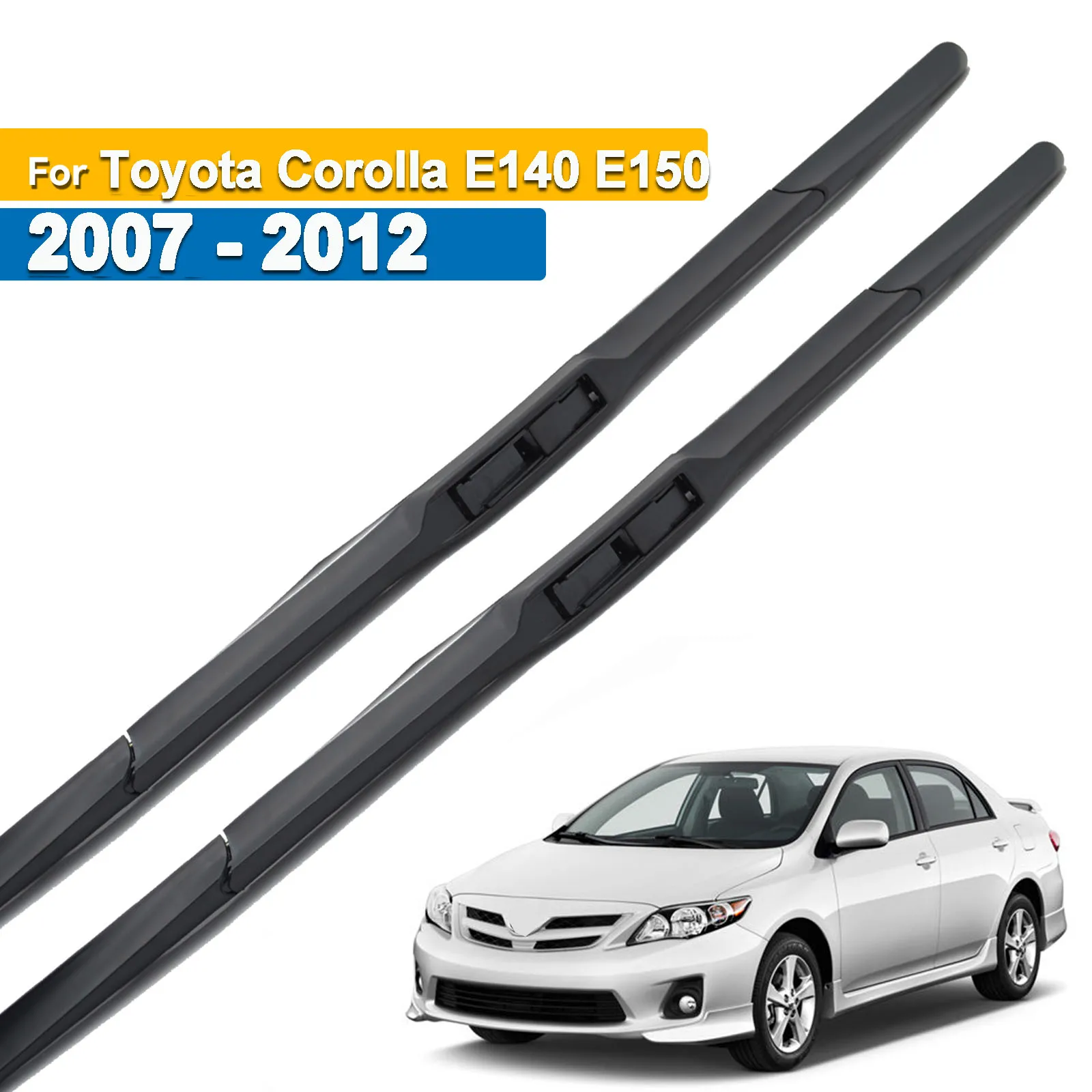 

Передние гибридные щетки стеклоочистителя Erick's Wiper с левым рулем для Toyota Corolla E140 E150 2007-2012 Щетка для лобового стекла 26 "+ 14"