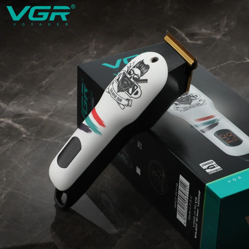 VGR الشعر المتقلب اللاسلكي آلة حلاقة اللحية الكهربائية USB مقص الشعر المهنية الحلاق قابلة للشحن المتقلب للرجال V-971