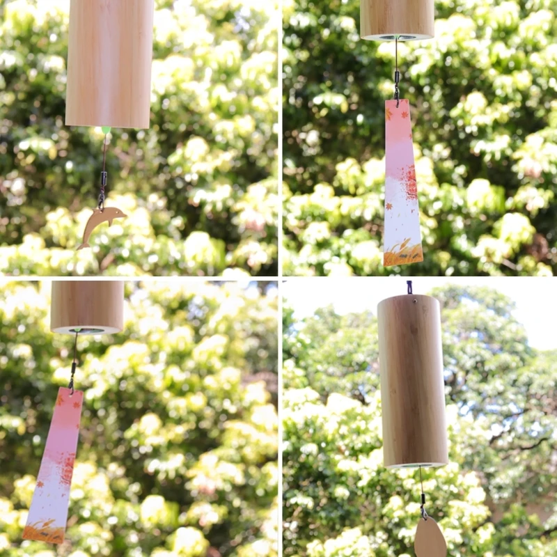 Bamboo Wind Chimes Windbell Bamboo Chord Windchimes Small Chimes Meditation Chord Windchime WindBell A52F