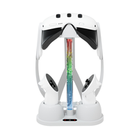 M05K Charging Dock for Meta Quest 3 VR Headset Charging Stand Charger Station for Meta Quest 3 RGB Lights Storage Stand