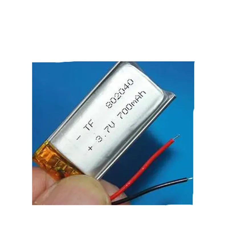 802040 3.7V 700Mah Polymer Lithium Ion Li-po Rechargeable Battery