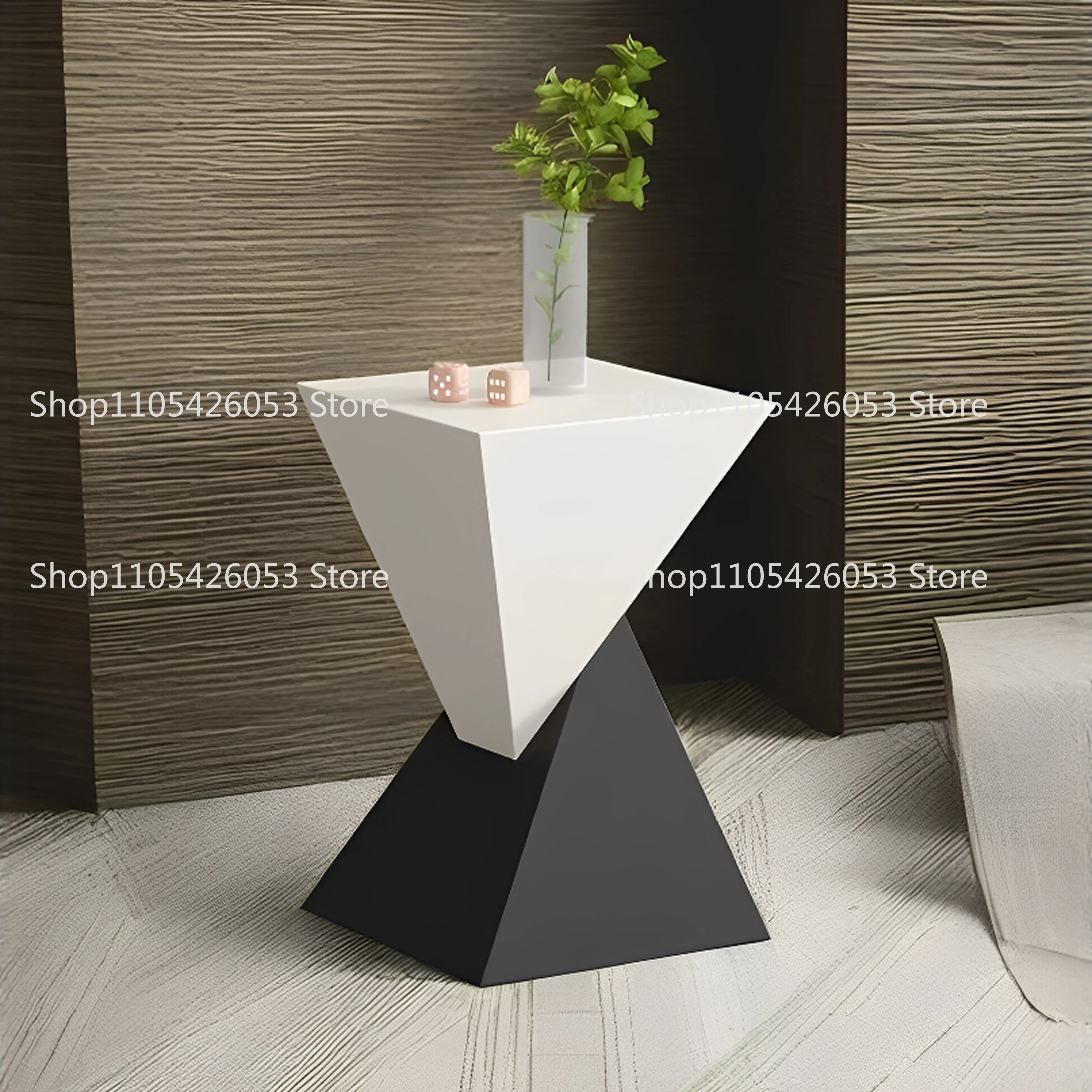 Italian minimalist modern minimalist style living room geometric small apartment table square bedside table creative table
