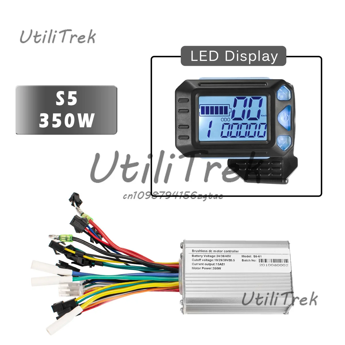 

Контроллер электрического счетчика S5 24 В-48 В 250 Вт 350 Вт 500 Вт умный ЖК-метр для электрического скутера